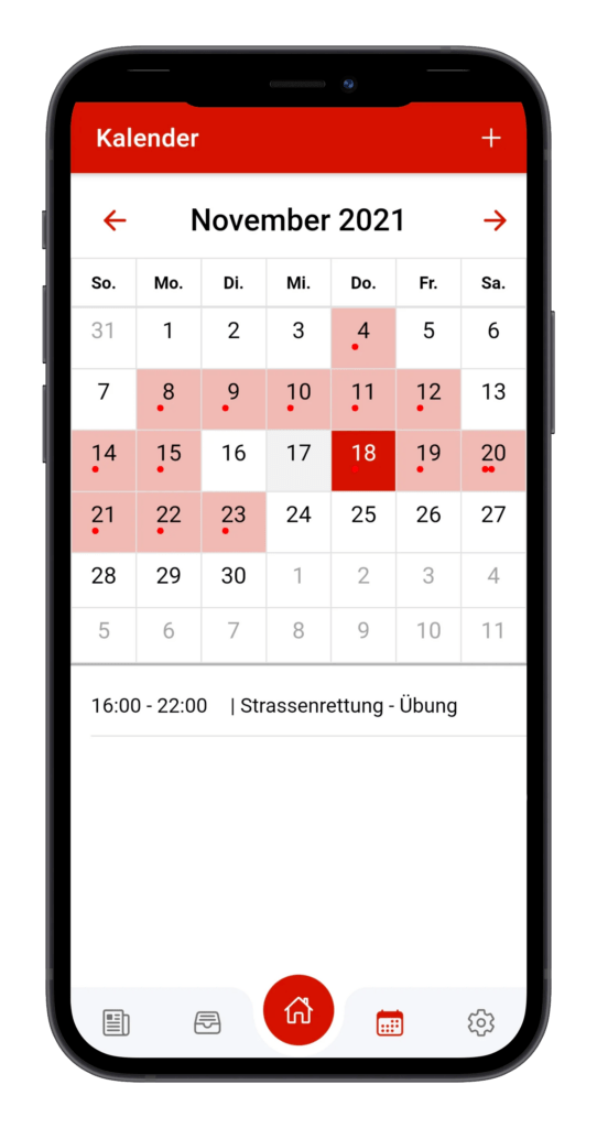 Smartphone Kalender